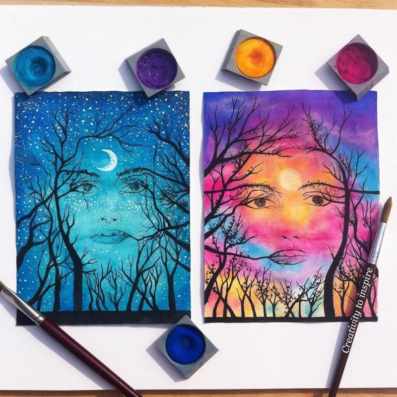 Идеи для рисования гуашью