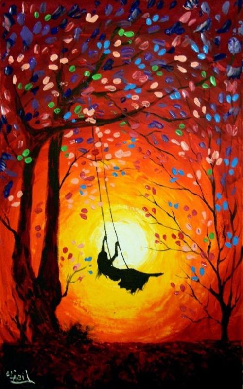 Рисование акрилом