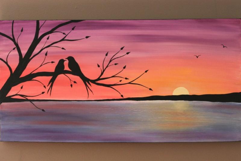 Картины акрилом для начинающих