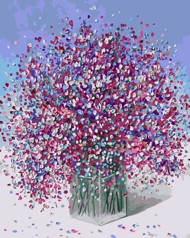 Цветы мазками