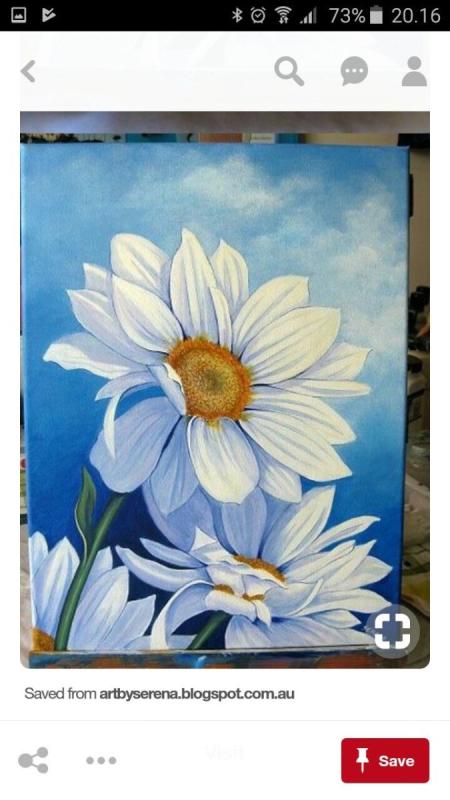 Акриловыми красками на холсте