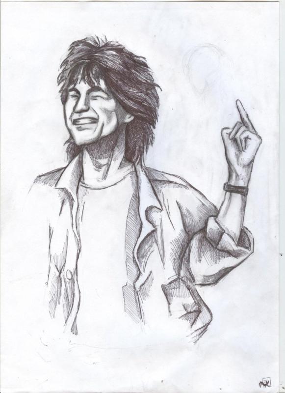 Виктор Цой рисунок