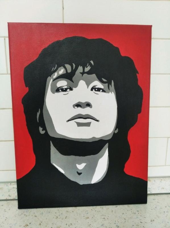 Виктор Цой арт портрет