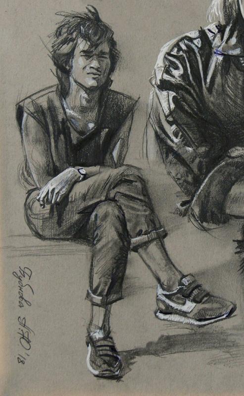 Виктор Цой Наброски