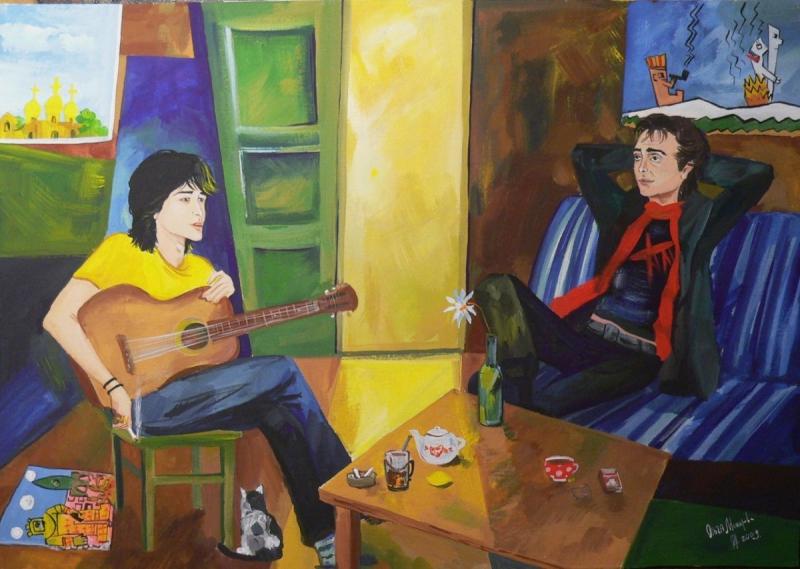 Виктор Цой его картины