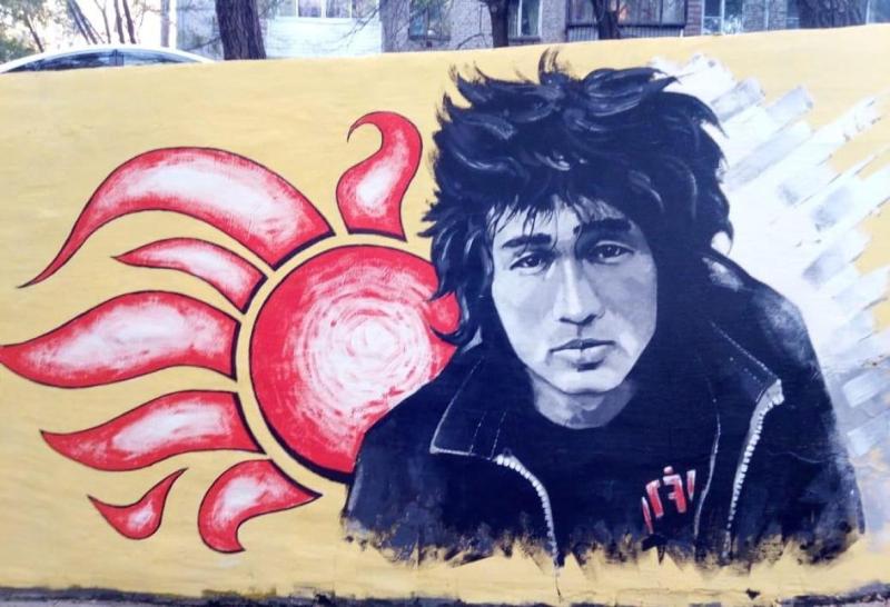 Портрет-гравюра Виктор Цой