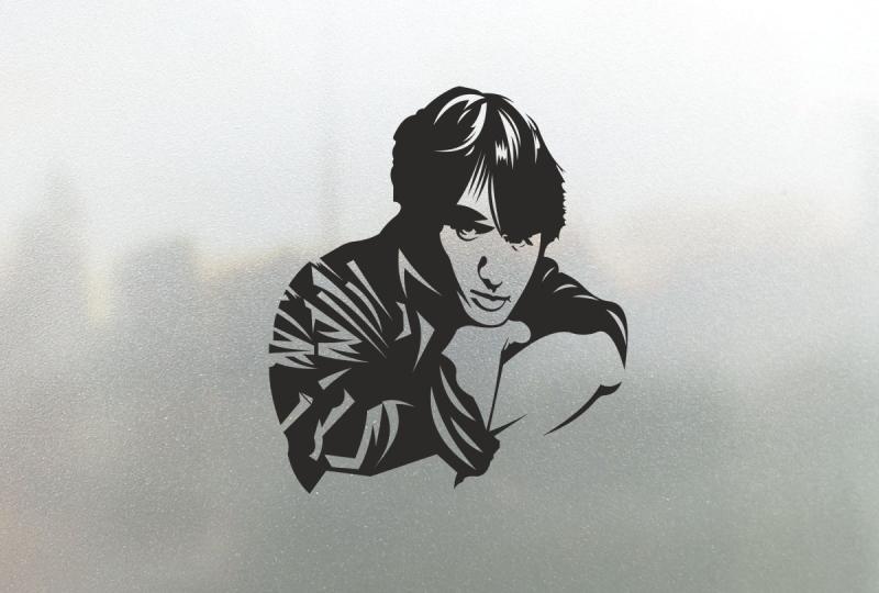 Виктор Цой наклейка на машину