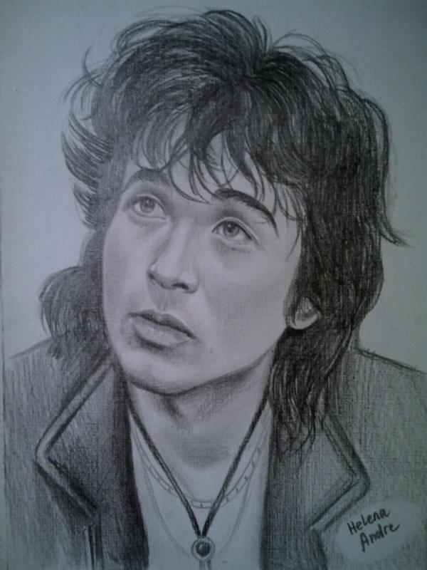 Виктор Цой карандашом