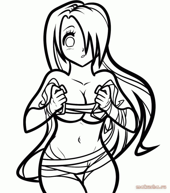 Девушка рисунок