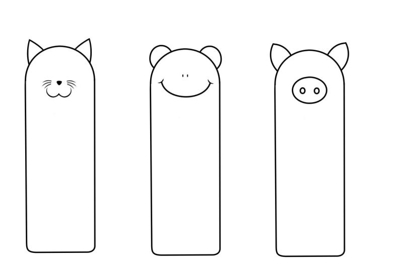 Закладки раскраски