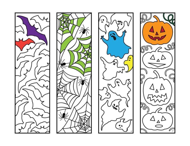 Закладки раскраски для девочек