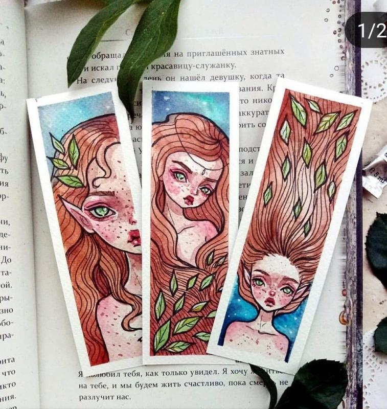 Рисунки для закладок для книг