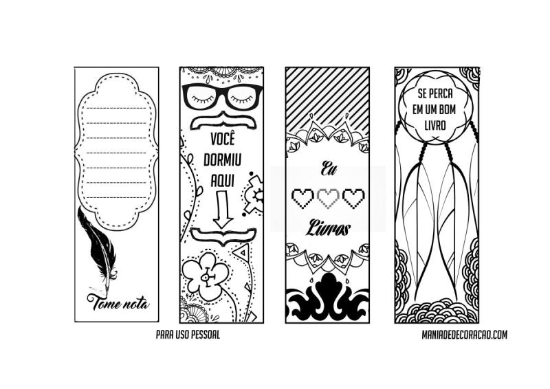 Раскраски закладки для книг