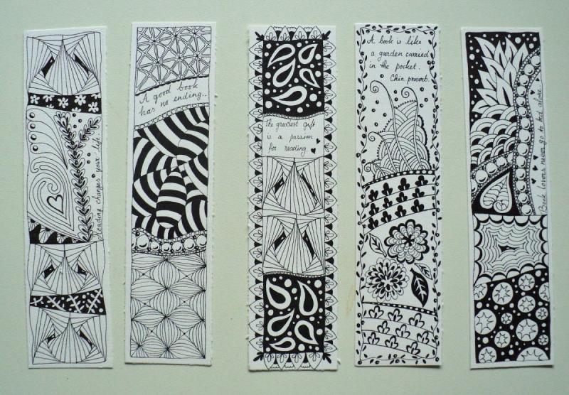 Узоры для книжной закладки