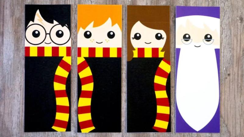 Бумажные закладки Гарри Поттер