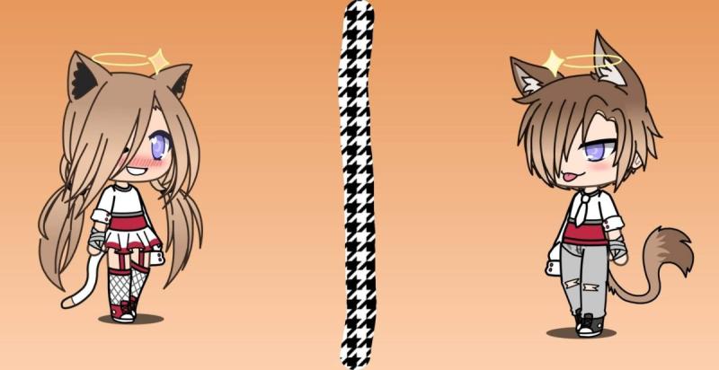 Гача лайф прическа хвост