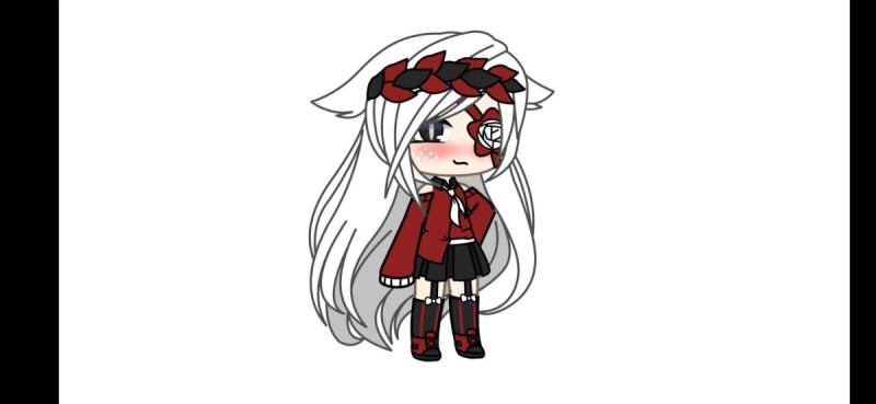 ОС гача лайф девочка Омега белая