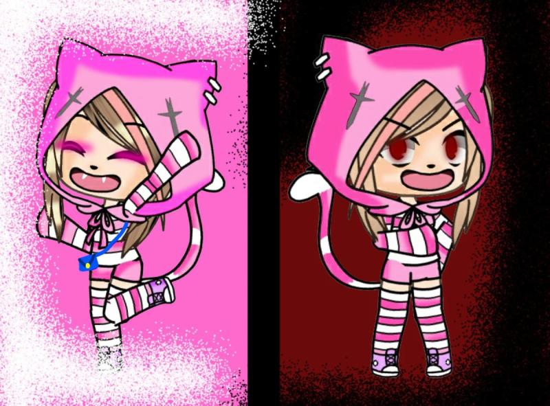 Гача лайф с розовыми волосами