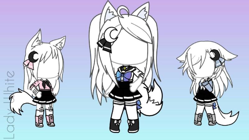 Волосы для ОС гача лайф девочки