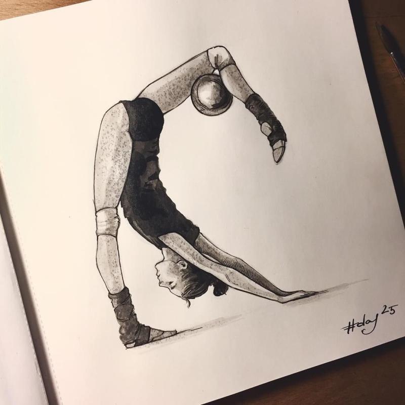 Дина и Арина Аверины рисунок