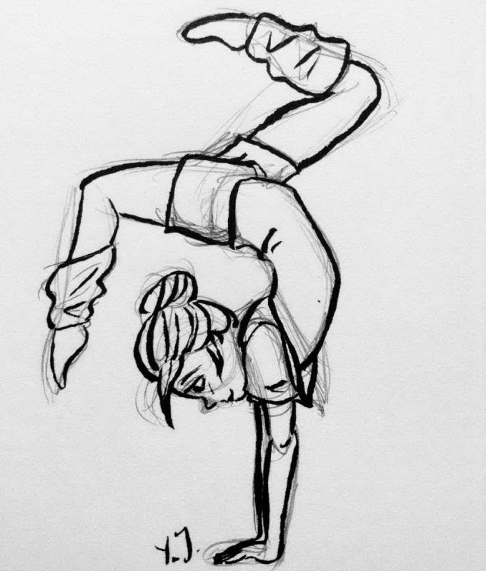 Гимнастические позы арт