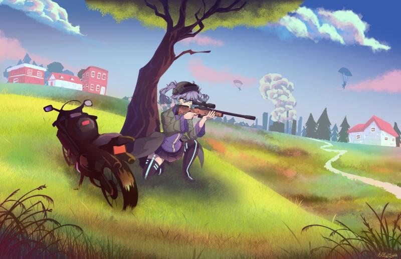 Арт в стиле PUBG