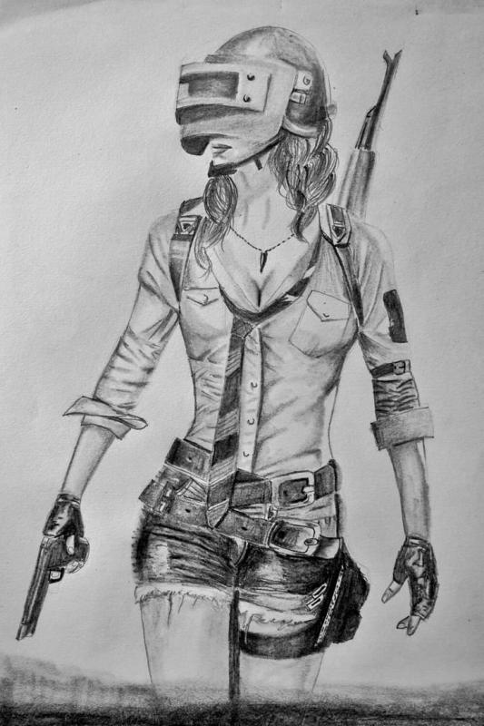 ПУБГ карандашом