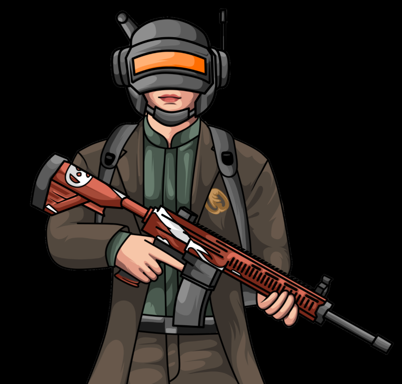 Вектор ПУБГ персонаж