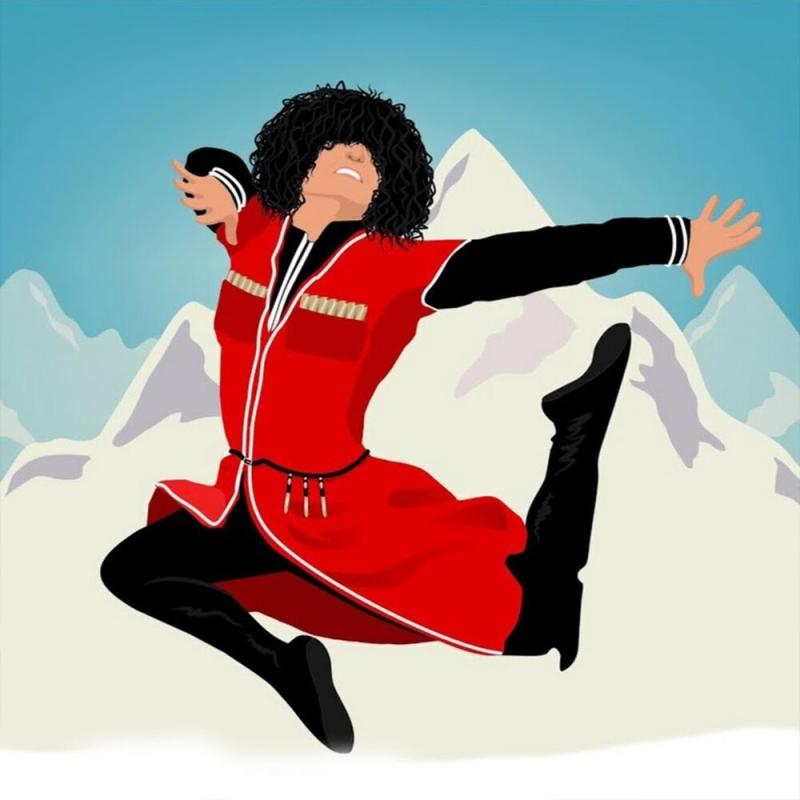 Осетинский национальный костюм Ирон раскраска