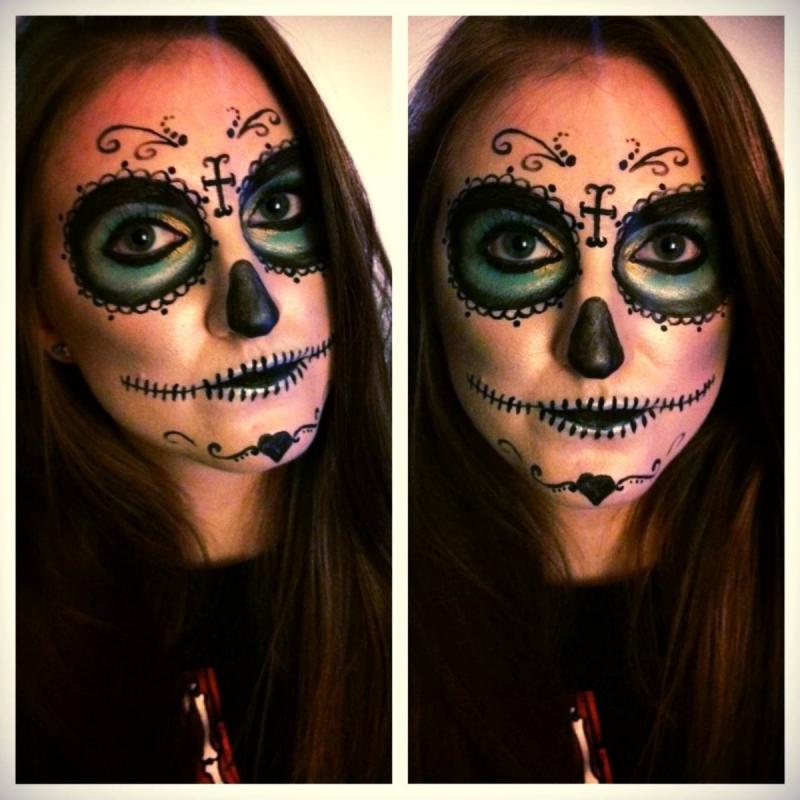 Макияж на Хэллоуин пошагово