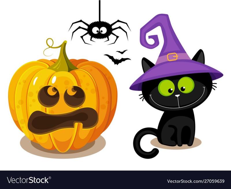 Тыква на Хэллоуин шаблон