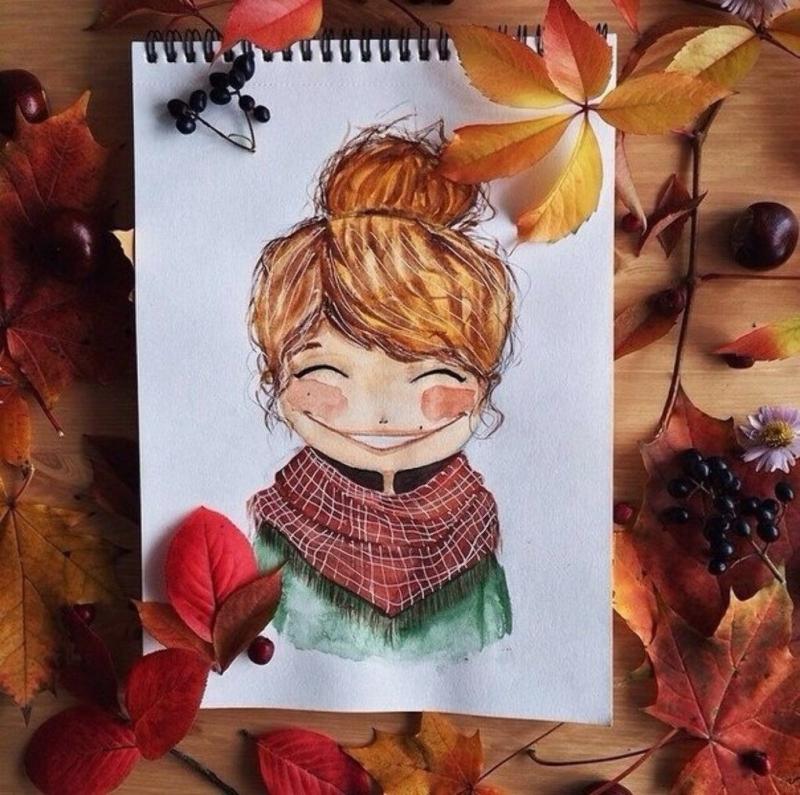 Рисунок в осеннем стиле