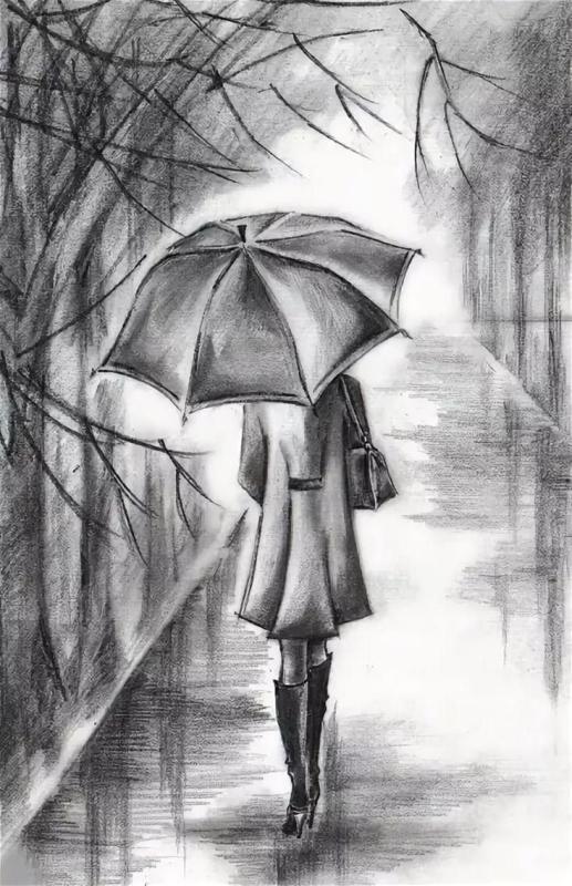 Рисунки карандашом грустные