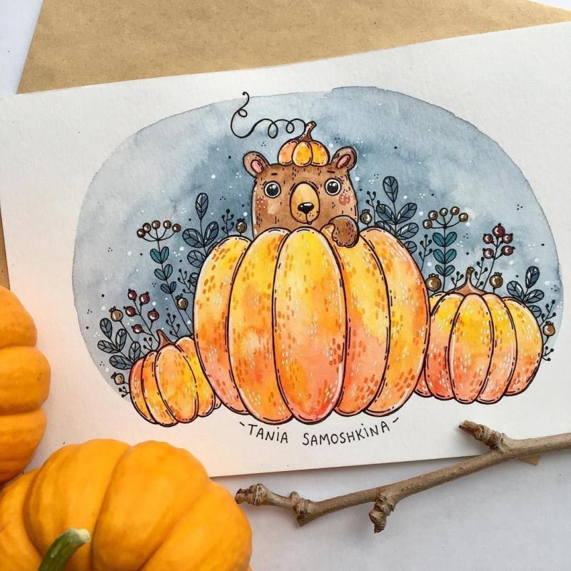 Таня Самошкина акварель