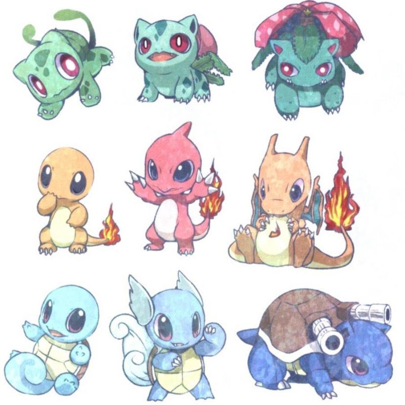 Вартортл и Чармилион Ивизавр