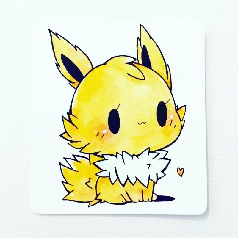 Покемон Лифеон рисунок