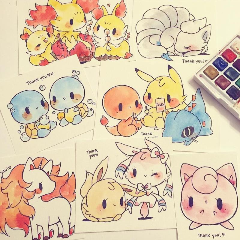 Покемоны Эволюция иви Стикеры