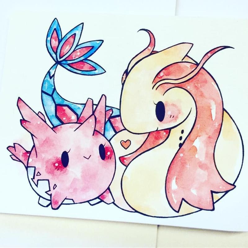 Кавайные рисунки покемонов