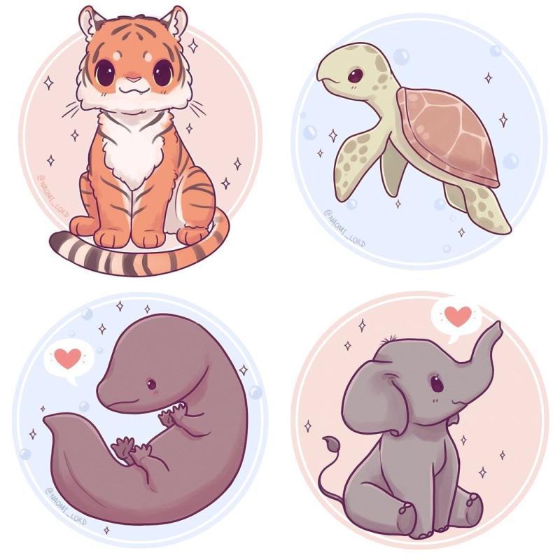 Стикеры животных