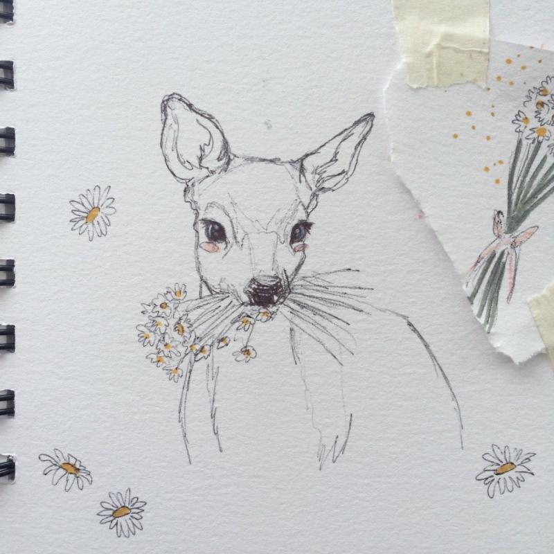 Рисунки для скетчбука животные