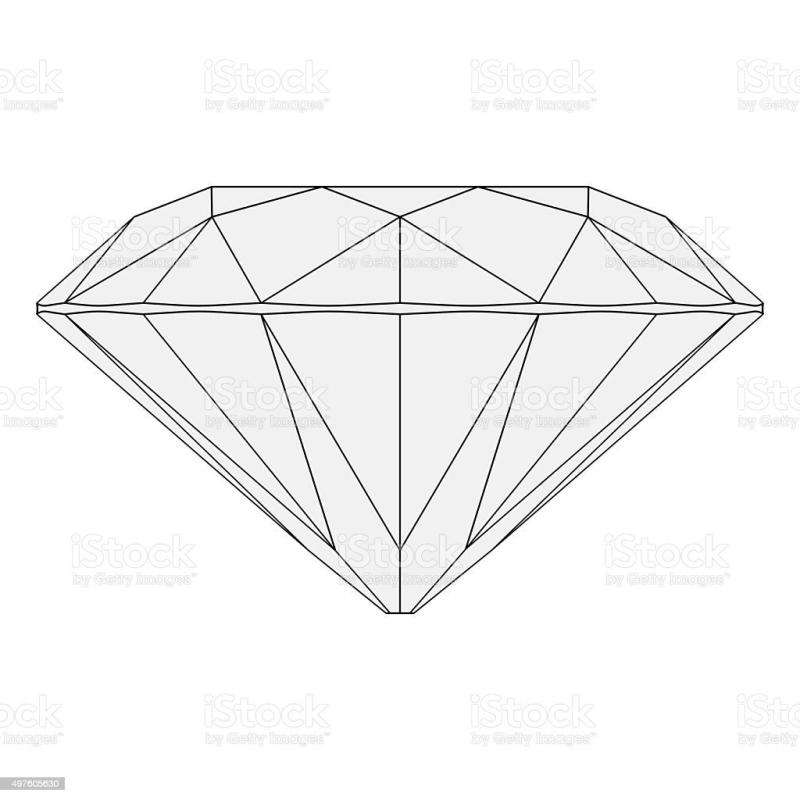 Бриллиант схематично рисунок