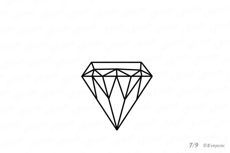 Нарисовать Алмаз карандашом поэтапно