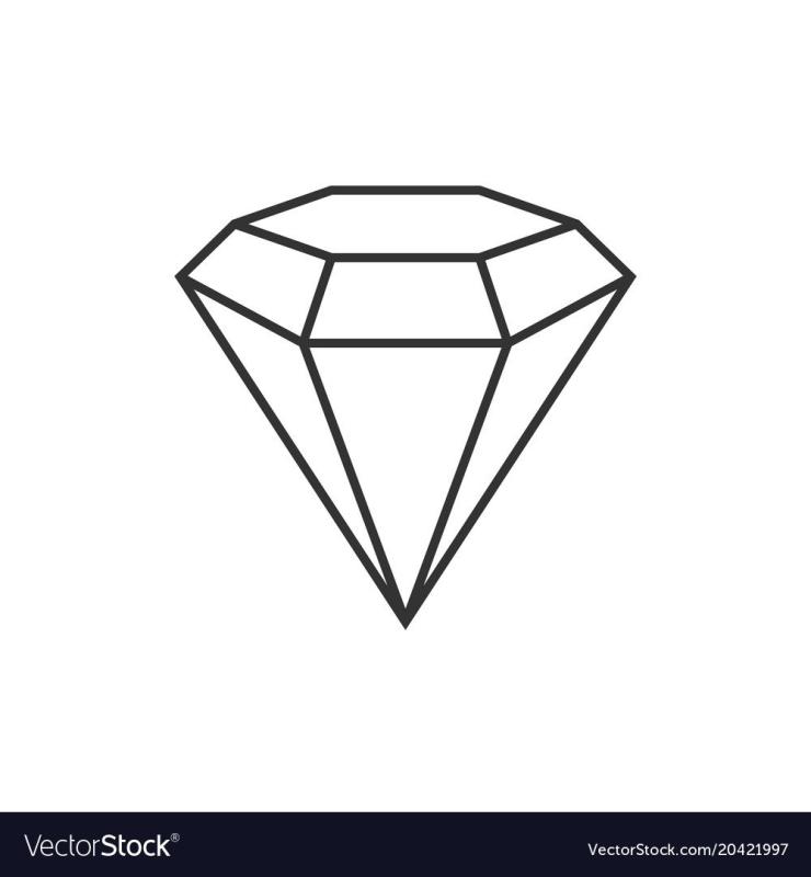 Алмаз нарисовать