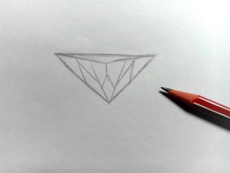 Бриллиант ромб эскиз