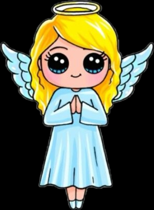 Рисунок ангела для срисовки