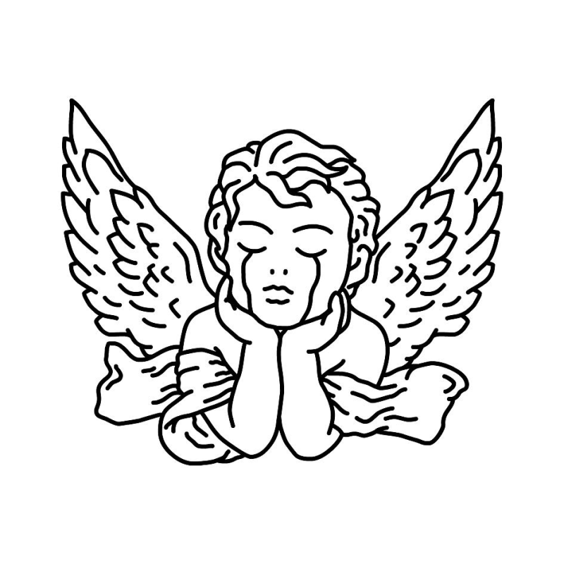 Эскизы тату ангелочки