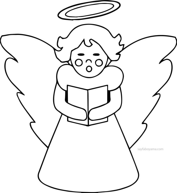 Картинки ангелов для срисовки