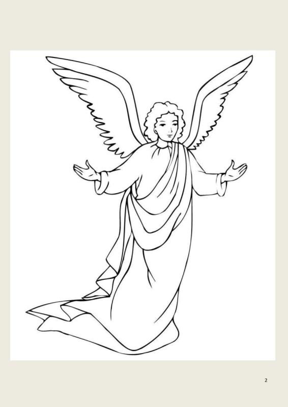 Раскраска Ангелочек