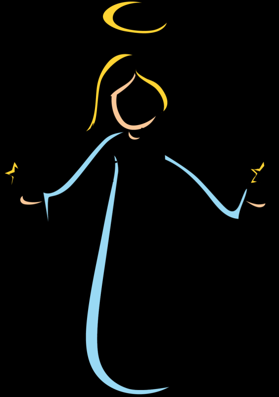 Рисунок ангела для срисовки