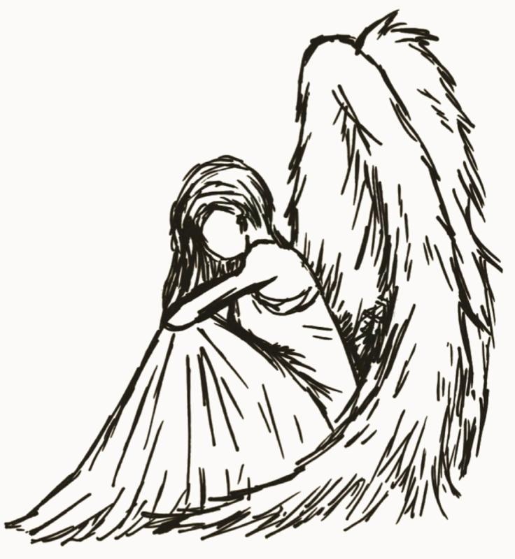 Ангел карандашом